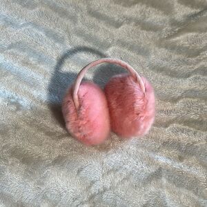 Fur earmuffs for kids 3-6 years old cute girl pink fashion earmu
